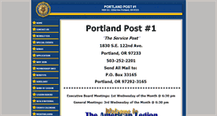 Desktop Screenshot of post1portland.org