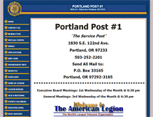Tablet Screenshot of post1portland.org